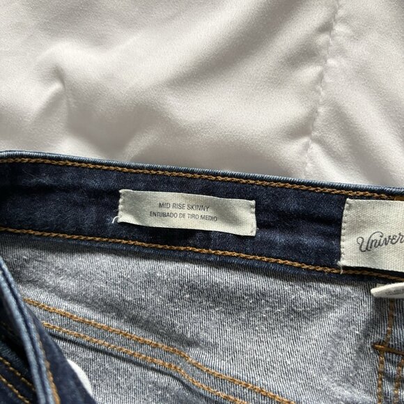 Universal Thread Target Jeans Womens 6 28R Blue Denim Pockets Mid Rise Skinny - Picture 7 of 10
